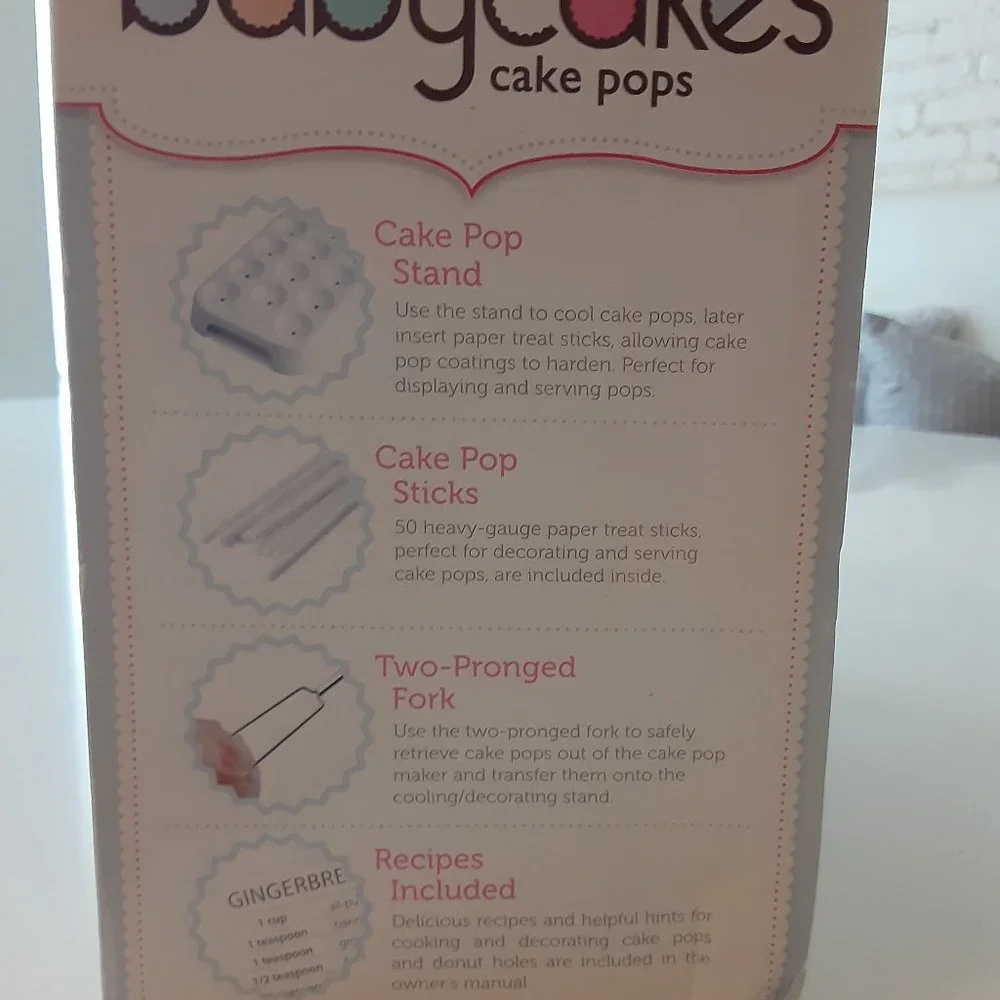 Babycakes Cake Pop Maker- NEW